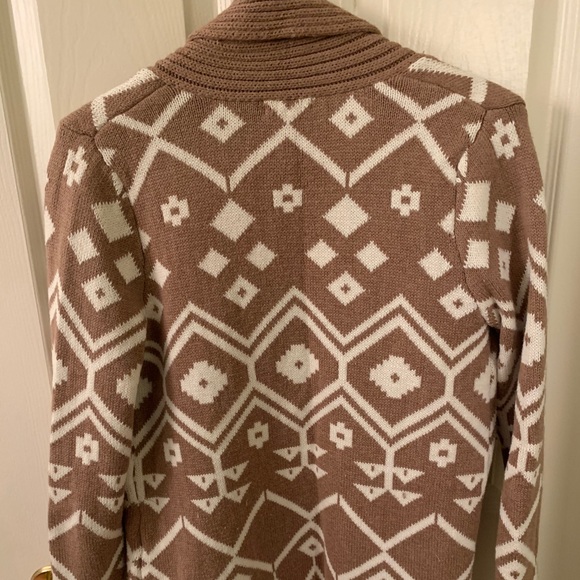 Thick & Long Printed Cardigan - Picture 2 of 2